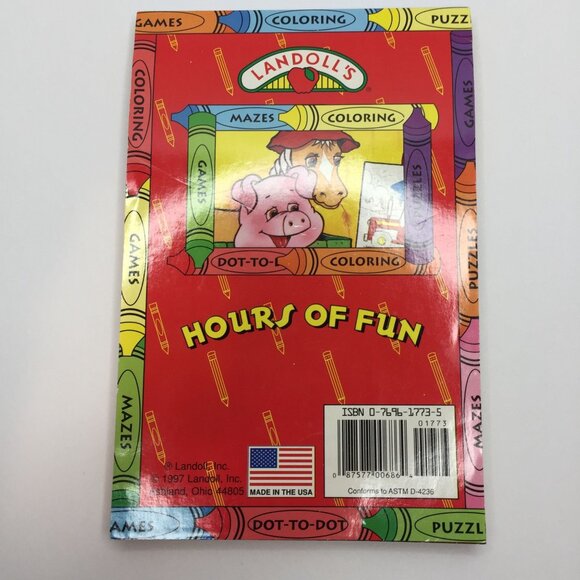 Vtg Set 2 Disney Mickey Mouse Coloring Book Stickers Landoll's Activity Pad Used - Picture 14 of 15